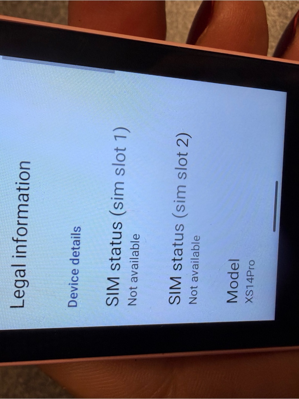Pink Mini Smartphone - Welcome Screen - Picture 2 of 5